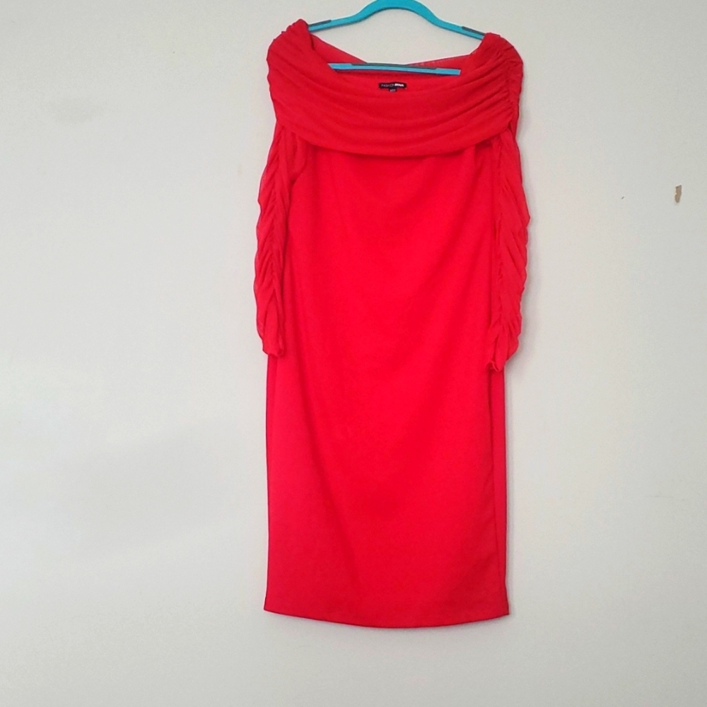 Fashion Nova Ruched Bodycon Dress